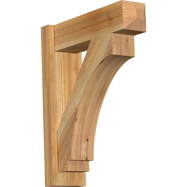 Ekena Millwork Imperial Rough Sawn Craftsman Outlooker, Western Red Cedar, 6"W x 20"D x 24"H OUT06X20X24IMP04RWR - main